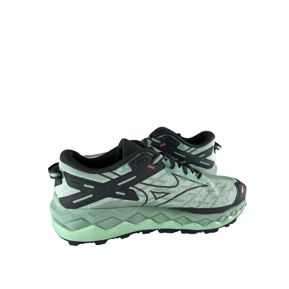 Mizuno Wave Mujin 10 Green Men Trail Running/Hiking Shoes Sz 9 Vibram Mega Grip